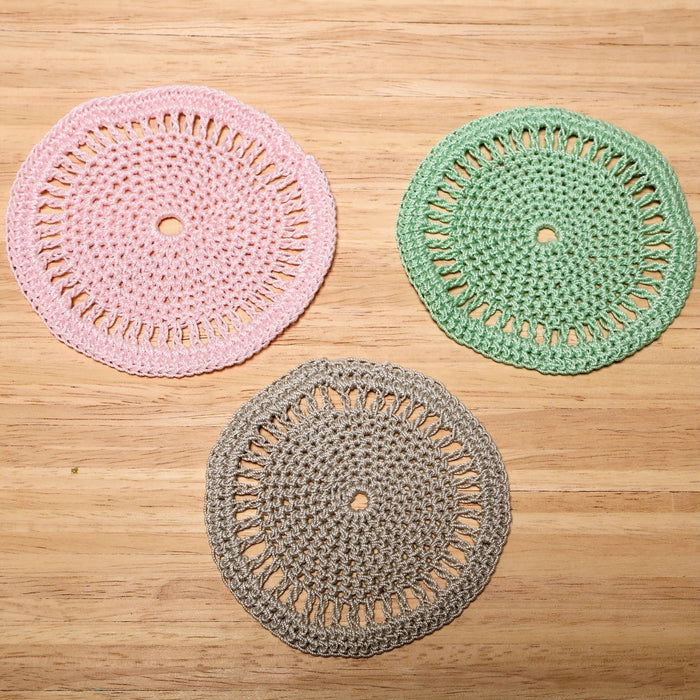 Carpet, round, 8.5-9 cm, mint green