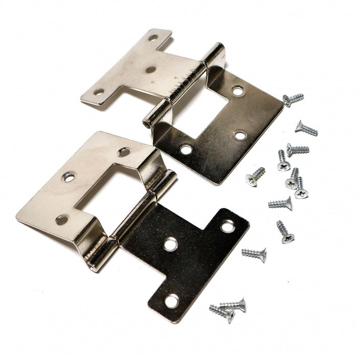 Hinge + screws, 4.7 x 3 cm, 2 pcs