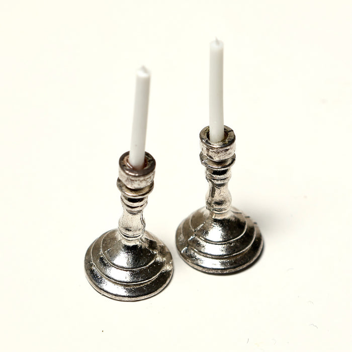 Candlestick, silver, 2 pcs