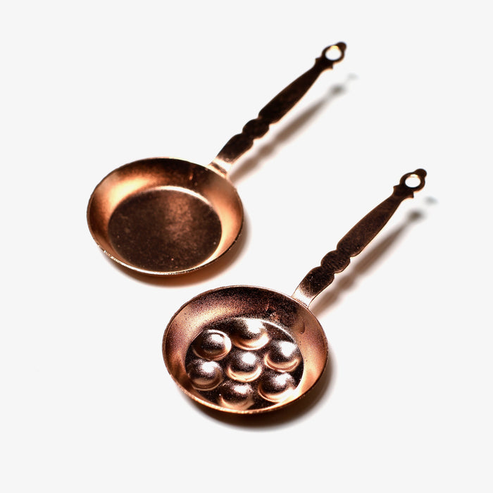 Frying pan and donut pan, copper