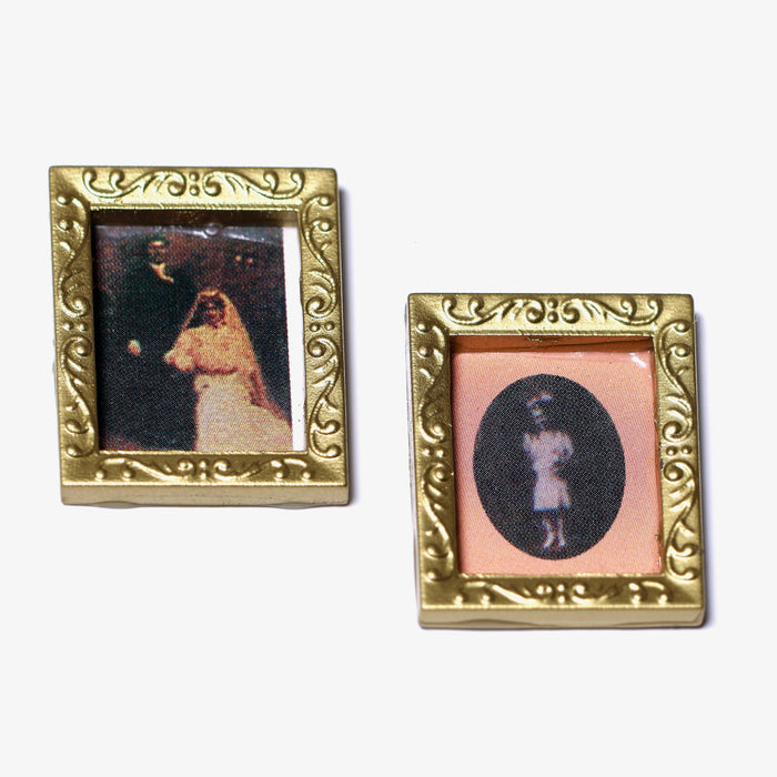 Photo frame, portraits, 2.2 x 2.8 cm, 2 pcs