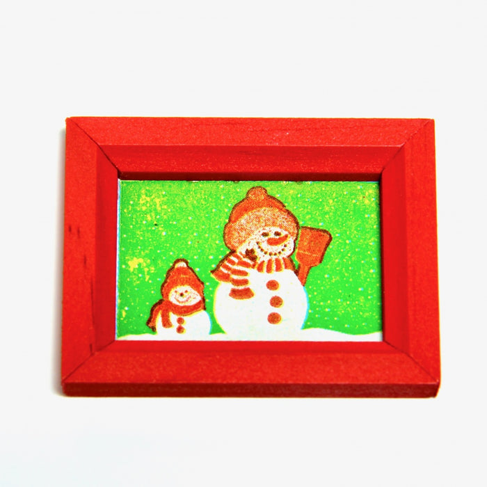 Julsnögubbebräda, 4,5 x 3,6 cm