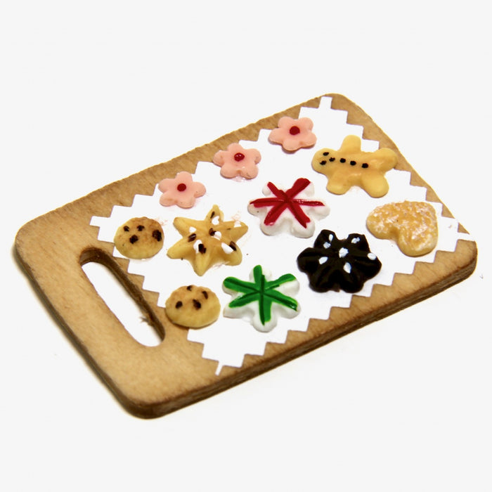 Cookies on a cutting board