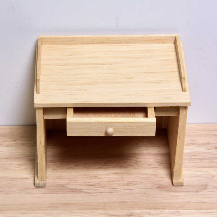 Side table, sales counter, with box, finished in wood