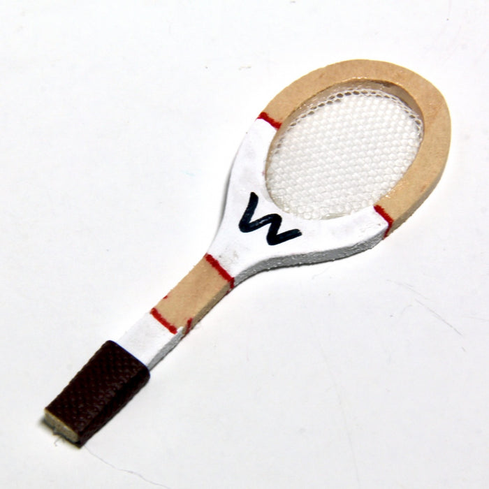 Tennis racket, painted wood