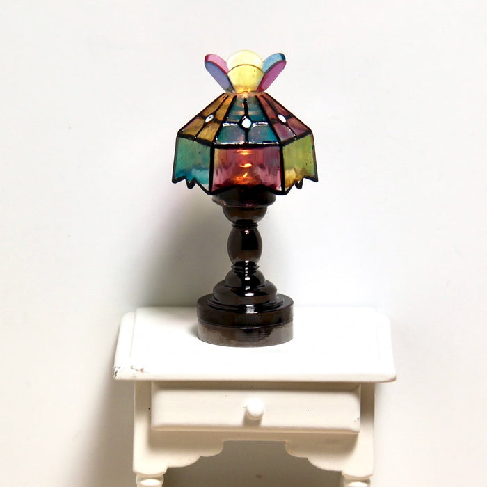 Table lamp, Tiffany, LED, yellow light