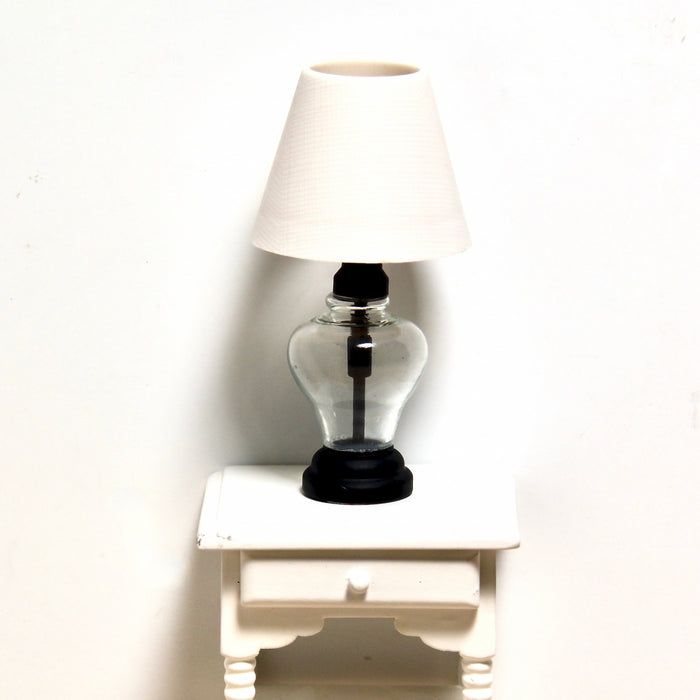 Table lamp, white dome, large, LED