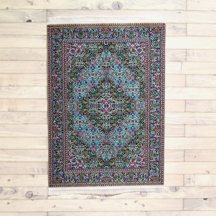 Carpet, blue-green, 15x23 cm