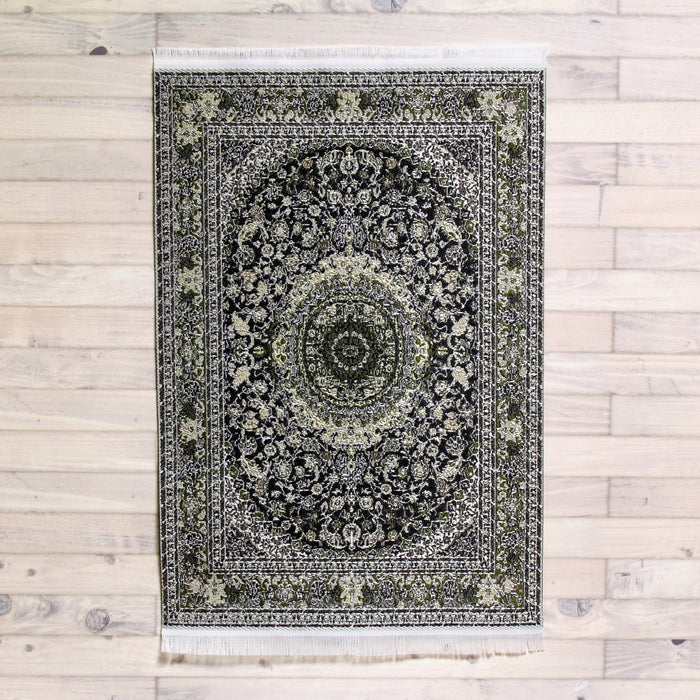 Carpet, grey-greenish-beige, 15x23 cm