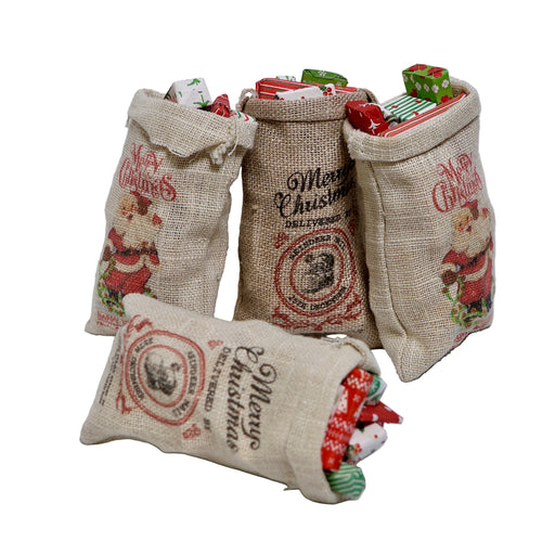 vanhanajan joulupukin lahjasäkki.