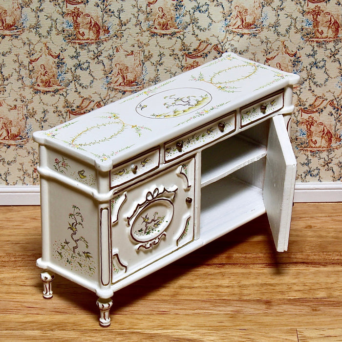 Chest of drawers, quality furniture, decoratively painted by hand