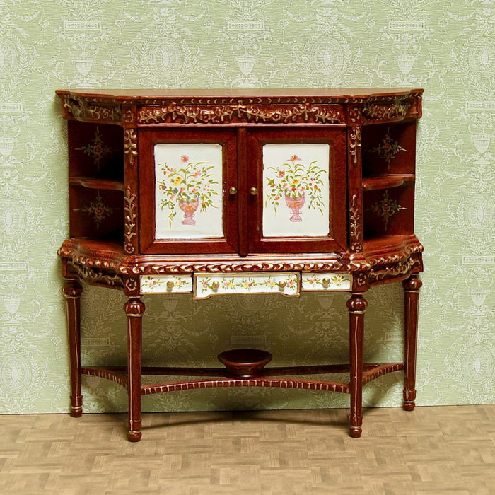 Low cabinet, hand-painted quality furniture