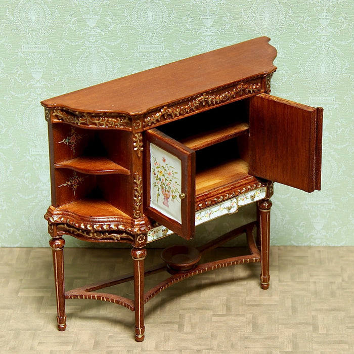 Low cabinet, hand-painted quality furniture