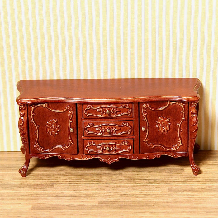 Chest of drawers, walnut/gold, quality furniture