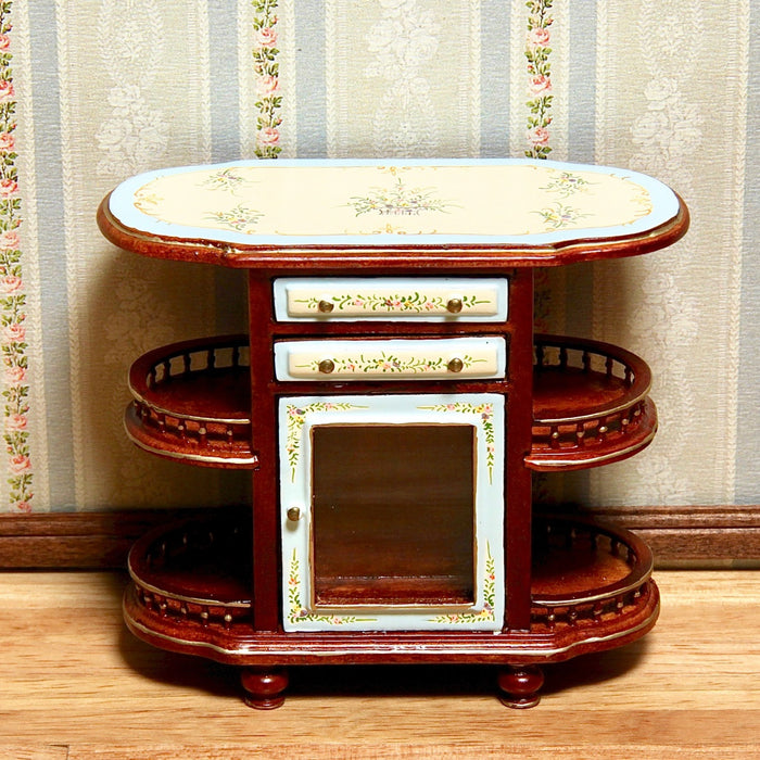 Bar table, hand painted, walnut, quality furniture