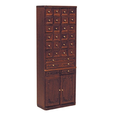 Chest of drawers / pharmacy cabinet, walnut, quality furniture