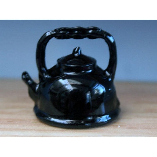 A small black coffee pot