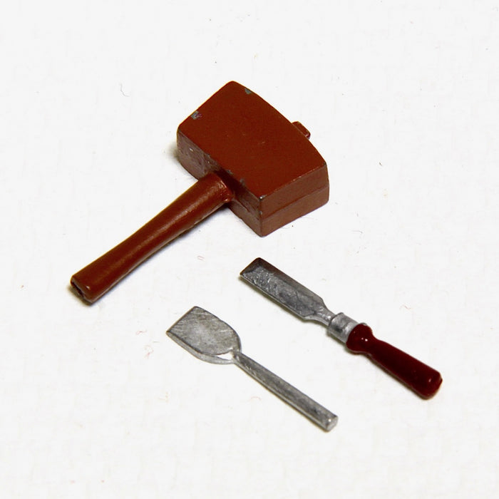 Chisel, 2 pcs + mallet