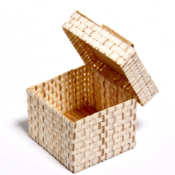 Storage basket with lid, 3.7 x 3.7 x 3.2 cm