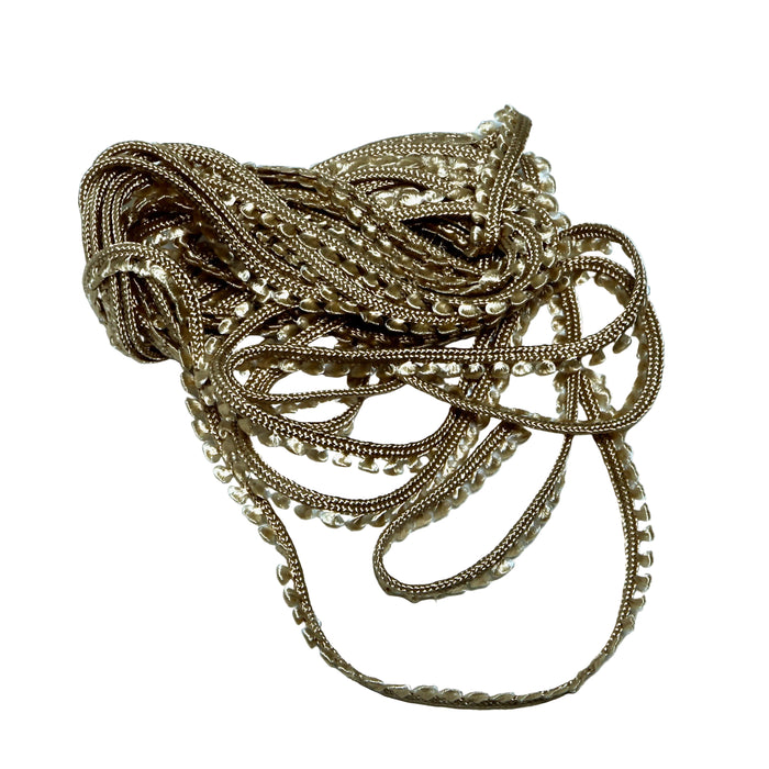 Beige picot-nauha.