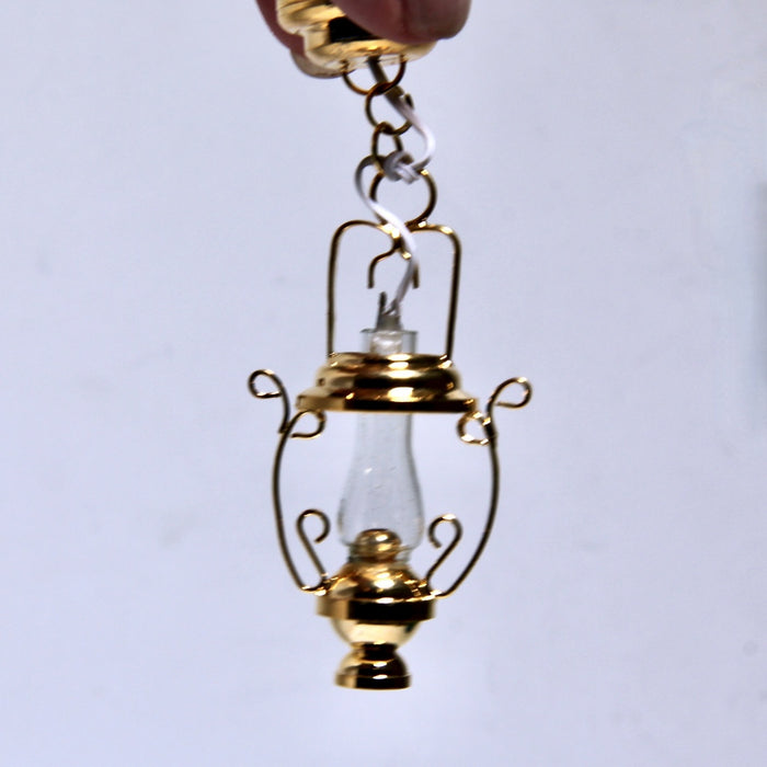 Ceiling lamp, clear brass, LED