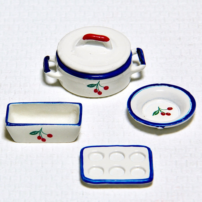 Pot, cherry pattern, 1 pc