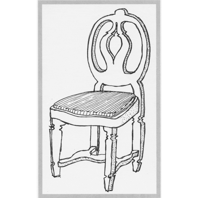 Gustavian chair, Swedish classic, 2 pcs