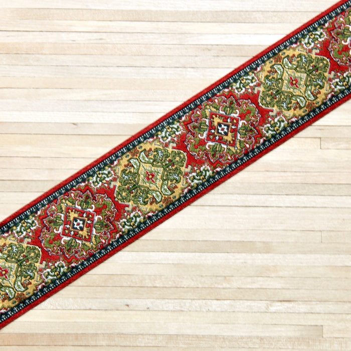 Porrasmatto, puna-vihreä, 5 x 50 cm