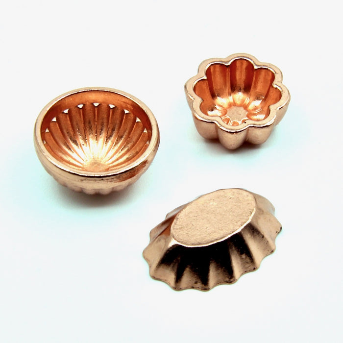 Cake pan, copper, 3 pcs