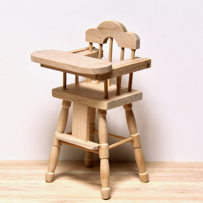 Children's high chair, made of wood