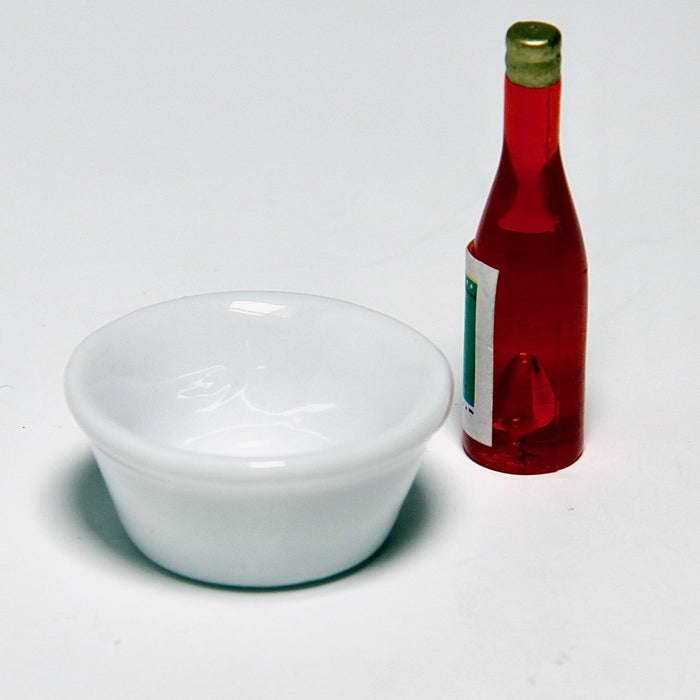 Bowl, white, porcelain