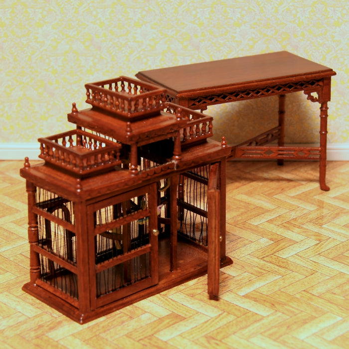 Birdcage, walnut, quality furniture