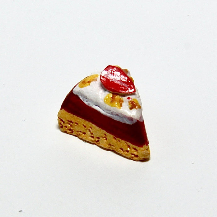 Tart piece, triangle, strawberry cake