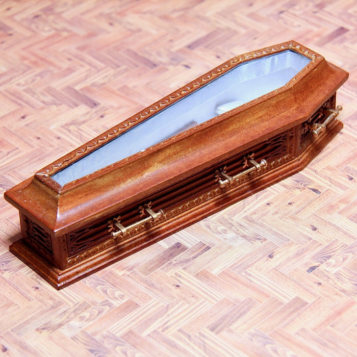 Coffin, quality furniture walnut