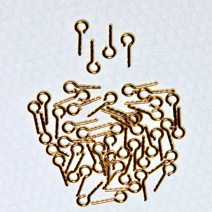 Loop hook, 25 pcs., brass