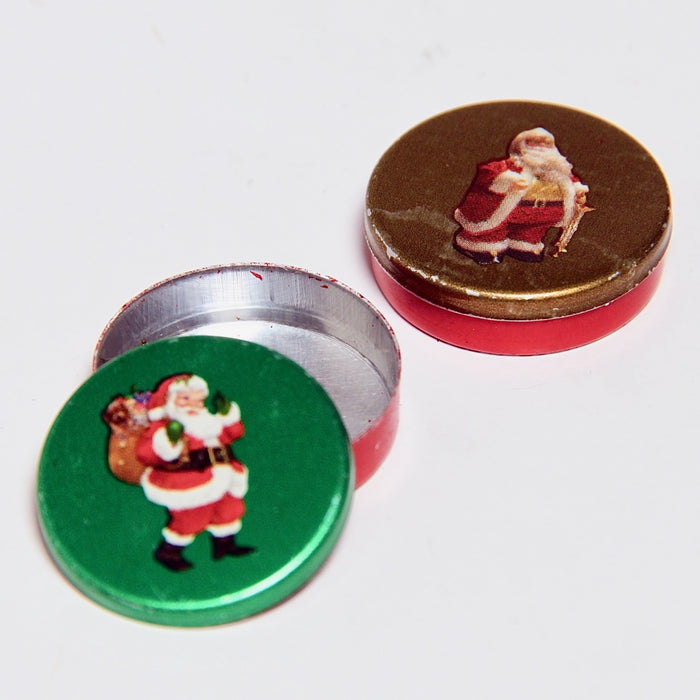 Christmas jar, metal, 2 pcs