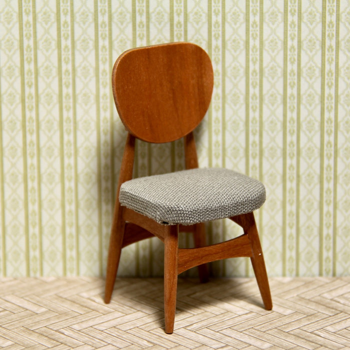 Chair, upholstered, teak, retro