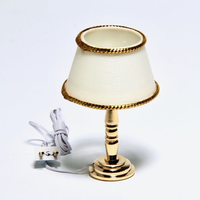 Table lamp, brass, 12V