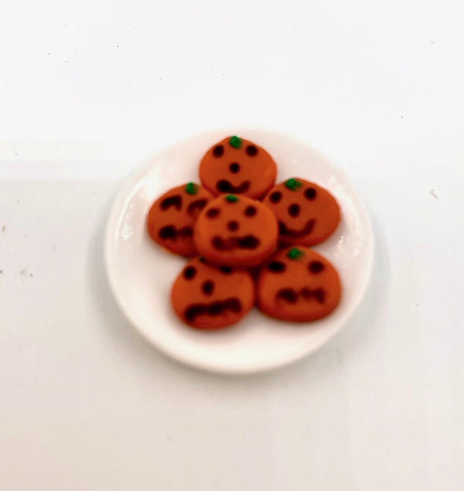 Halloween cookies on a plate