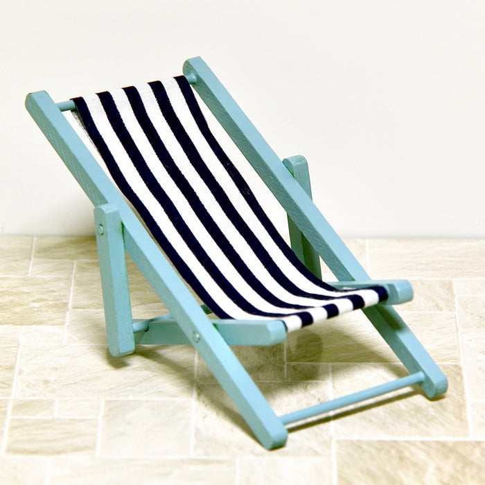 Sun lounger, blue