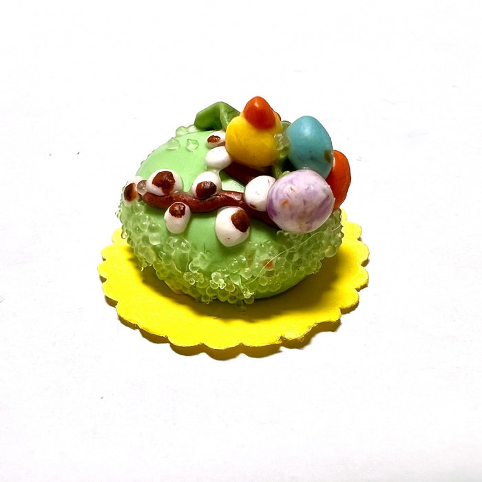 Easter cake, green, chick or bunny, Finnish