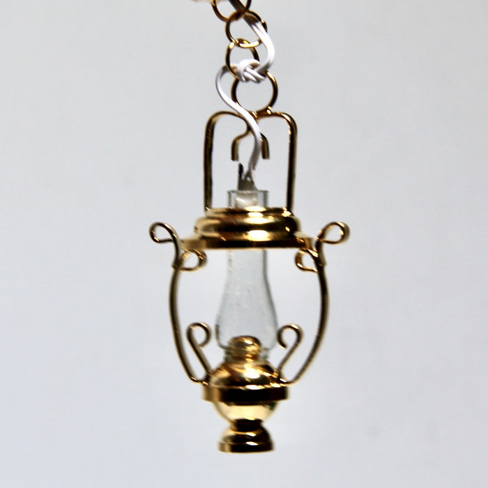 Ceiling lamp, clear brass, LED