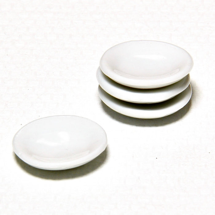 Plate, white, small, 4 pcs