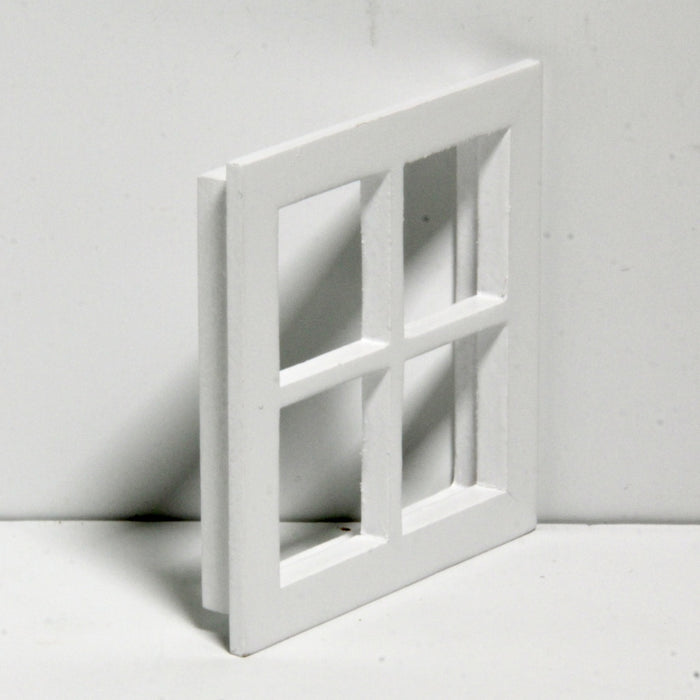 Casement window, white, 7 x 7 cm