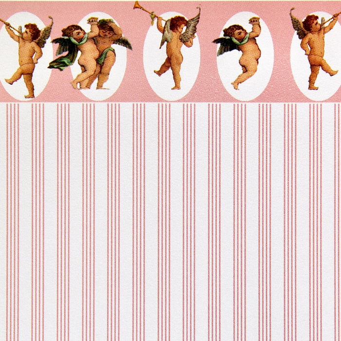 Wallpaper, pink stripe and angel board