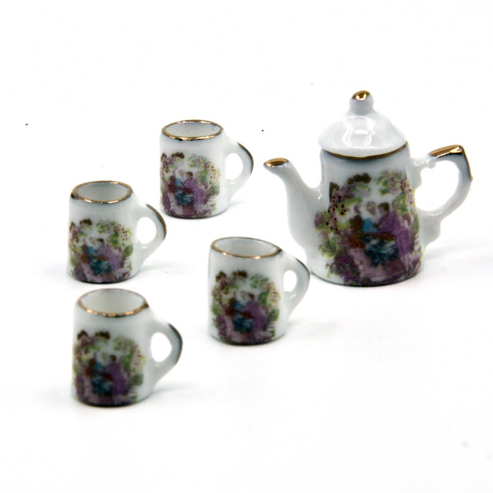 Coffee tableware, tea tableware, romance, 6 parts