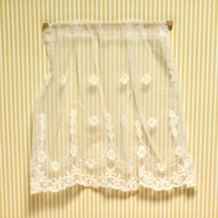 Lace curtain and rod