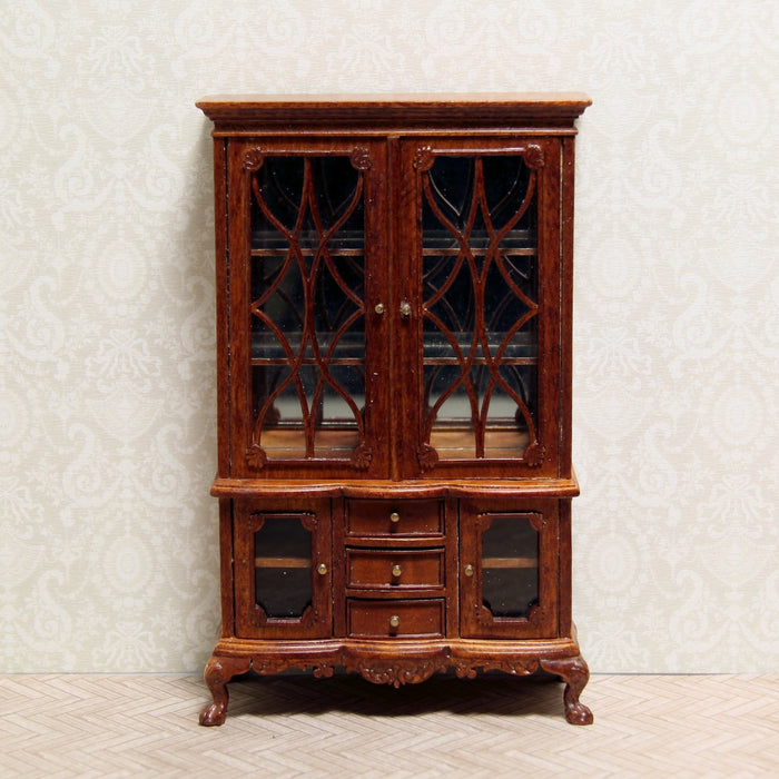 Display cabinet, walnut, quality furniture