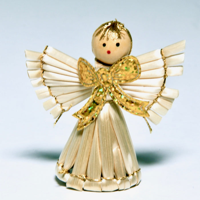 Christmas angel, straw material