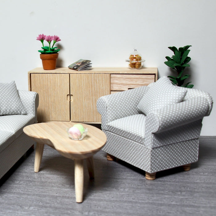 Coffee table, finished in wood